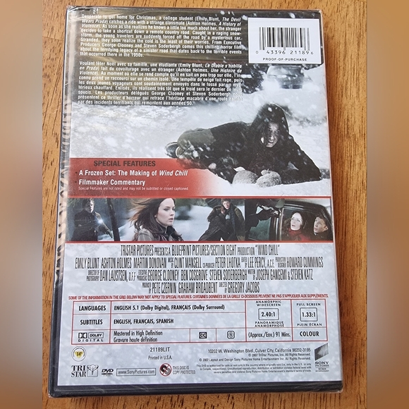 ๐๏ธ WIND CHILL ~ Emily Blunt ~ Bilingual DVD Movie - Picture 2 of 4